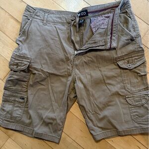 Iron Co. Tan Cargo Shorts for Men